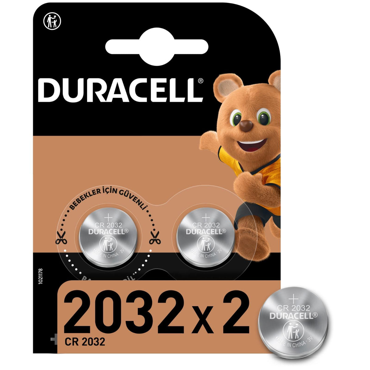 Duracell Lit. CR2032 2Li 3 Volt *10*10*100