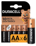 Duracell Basic Kalem Pil 6 Lı AA*10