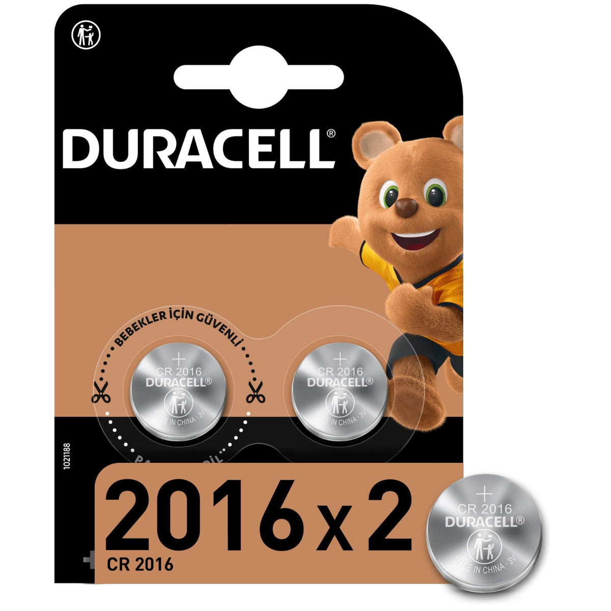 Duracell Lit. CR2016 2Li 3 Volt *10*10*100