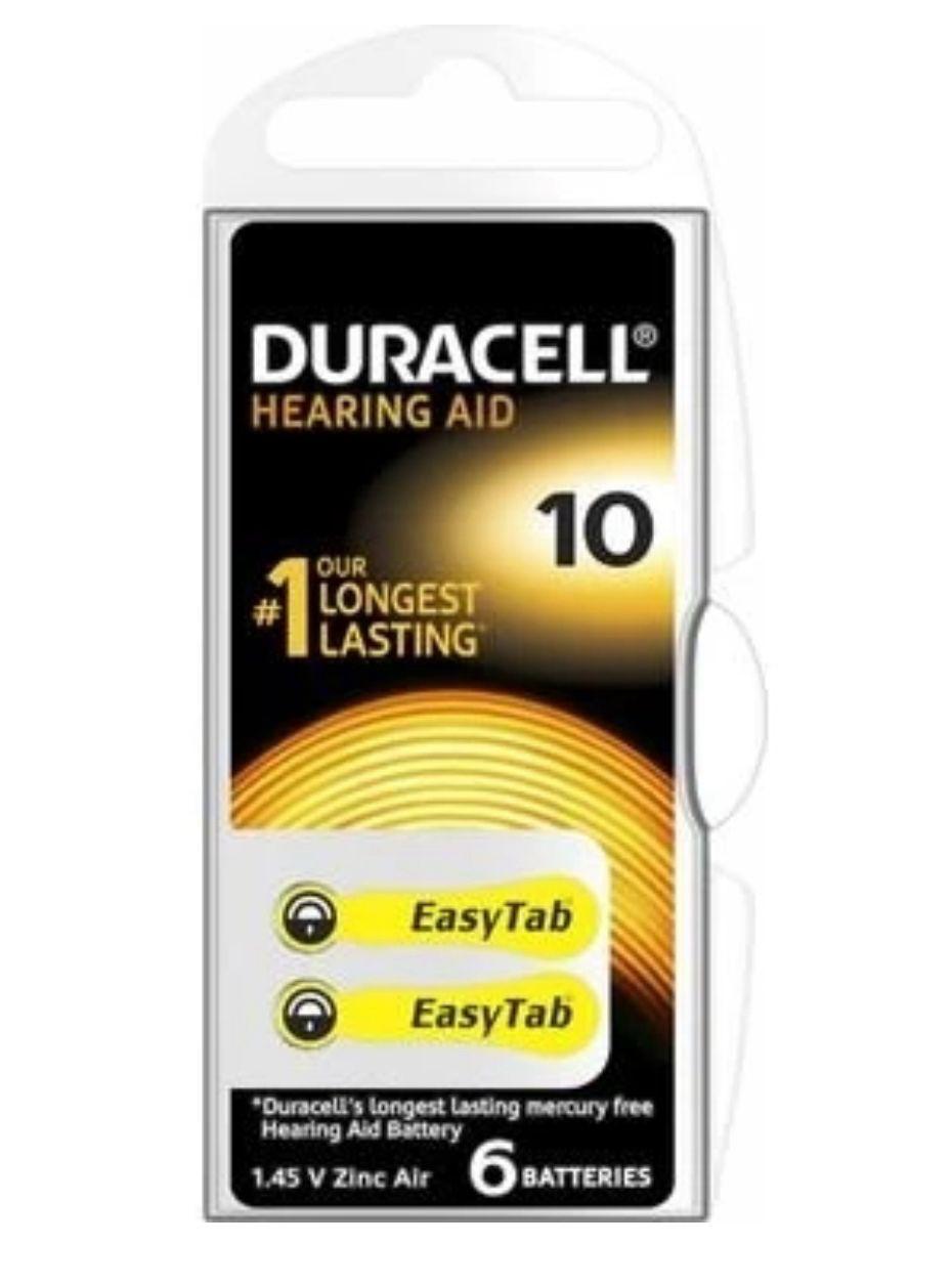 Duracell İşitme Cihazı pili No10 10*10*100